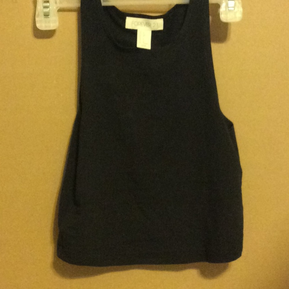 Mini black crop top